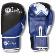 Перчатки боксёрские INDIGO PVC PS-505 10 унций Синий
