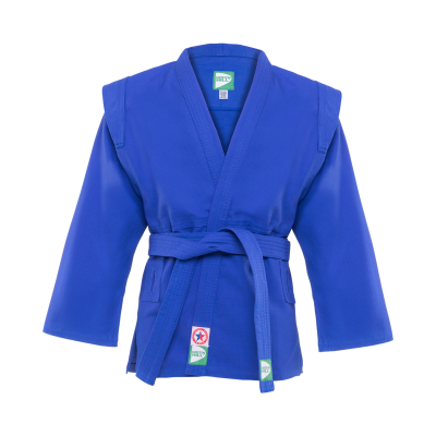 Куртка для самбо JS-302, синяя, р.3/160